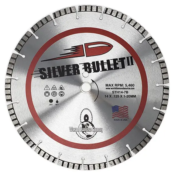Silver Bullet II - Segmented-Turbo Diamond Blade