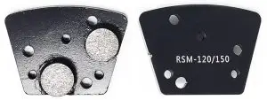Double Round Diamond Trapezoids (Medium Bond) - Black
