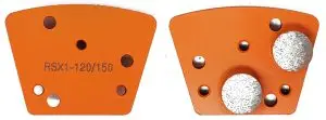Double Round Diamond Trapezoids (1X Extreme Soft Bond) - Orange