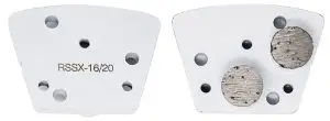 Double Round Diamond Trapezoids (Extreme Soft Bond) - White