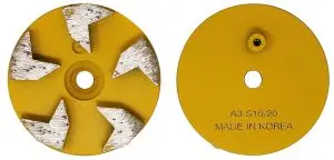 3" Round Metal Tooling - Arrow Segment - 2X Extreme Soft Bond (Yellow)