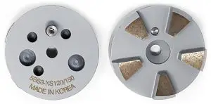 3" Round Metal Tooling - 5 Beveled Segments - Extreme Soft Bond (Gray)