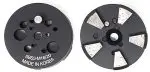 3" Round Metal Tooling - 5 Beveled Segments - Medium Bond (Black) - 16/20 Grit