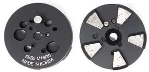 3" Round Metal Tooling - 5 Beveled Segments - Medium Bond (Black) - 16/20 Grit