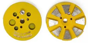3" Round Metal Tooling - 8 Beveled Segments - Super Soft Bond (Yellow)