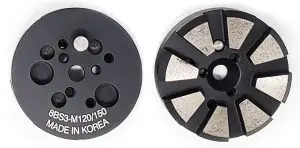 3" Round Metal Tooling - 8 Beveled Segments - Medium Bond (Black)