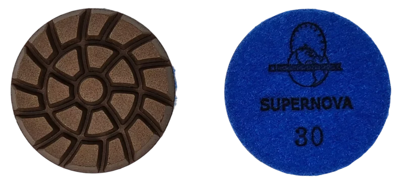 Fpx3-30 3" fpx ultra hybrid transitional pad - 30 grit | world diamond source