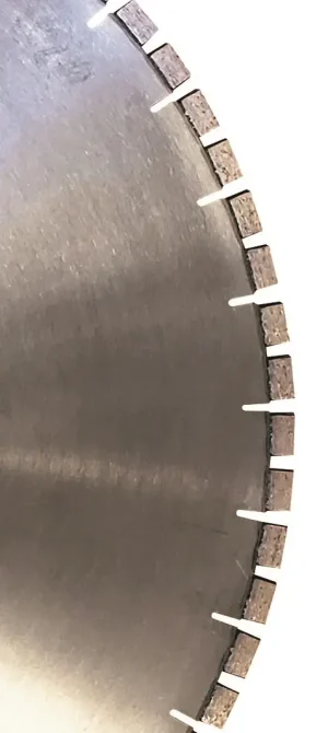 24" x .220" x 1" + 6 LY - Pro Wall Saw Blade - Split Segments