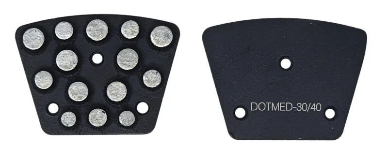 Dotmed-30_40 Speed trap® dot trapezoid – 30 grit - medium bond (black) | world diamond source