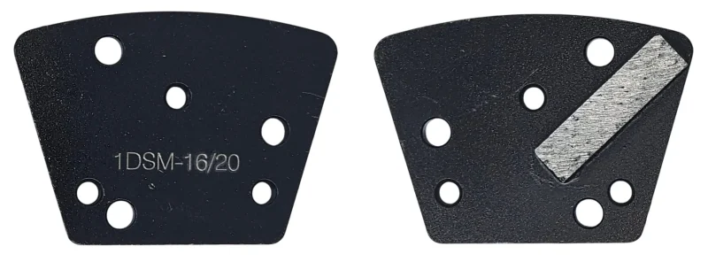 1Dsm-16_20 Single bar diamond trapezoid - medium bond (black) - 16/20 grit | world diamond source