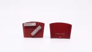 Htc® style hard bond double bar diamond trapezoid - red - 30/40 grit